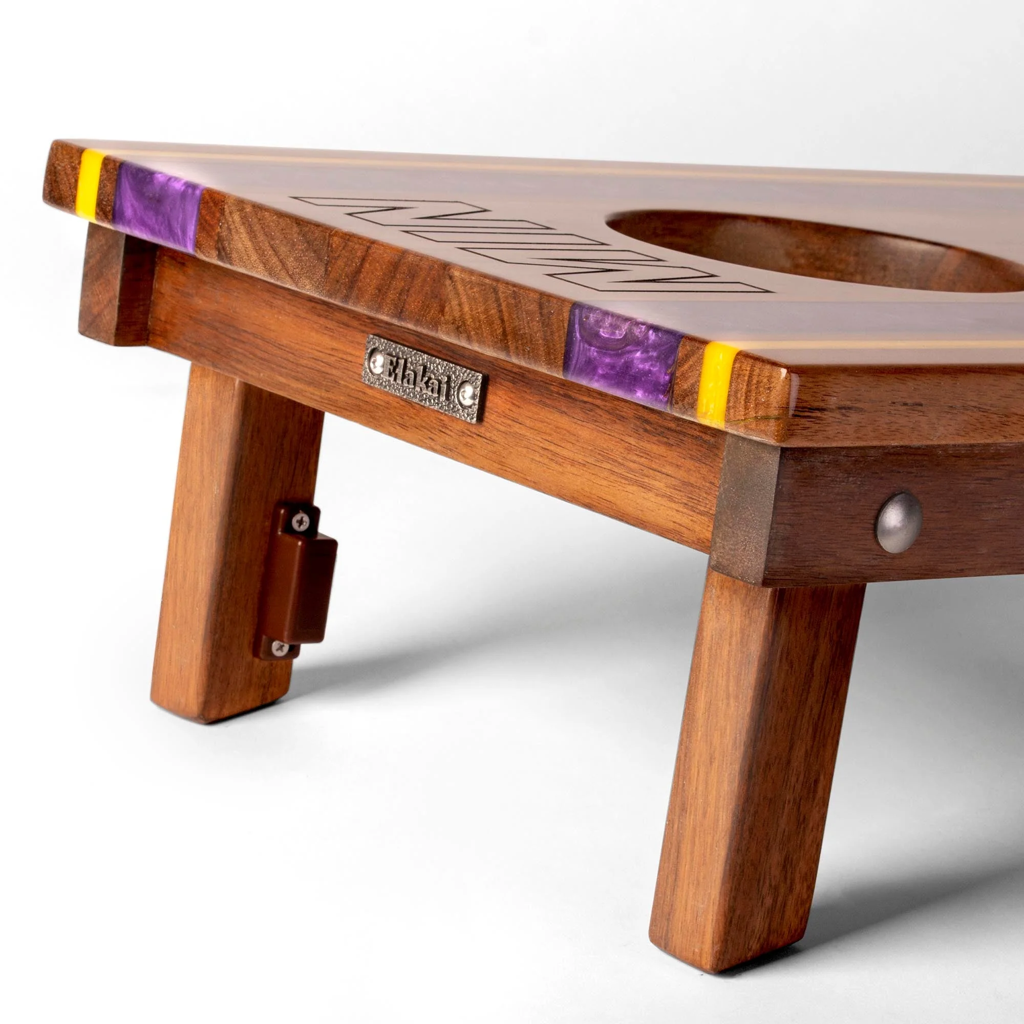 1ft x 2ft Gameday Teams Epoxy Resin Wood Compact Travel Cornhole Board Set - Image 22