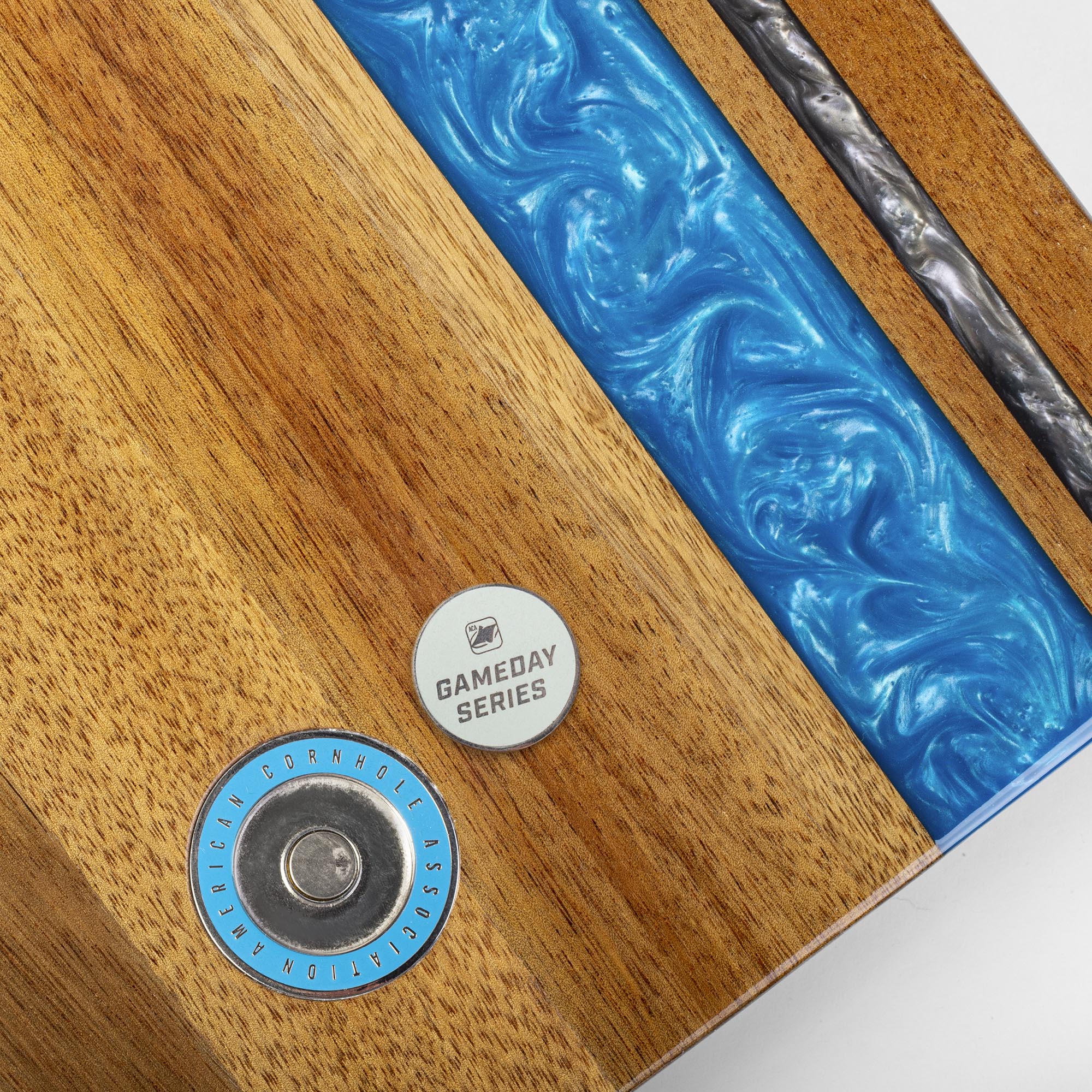 1ft x 2ft Gameday Teams Epoxy Resin Wood Compact Travel Cornhole Board Set - Image 35