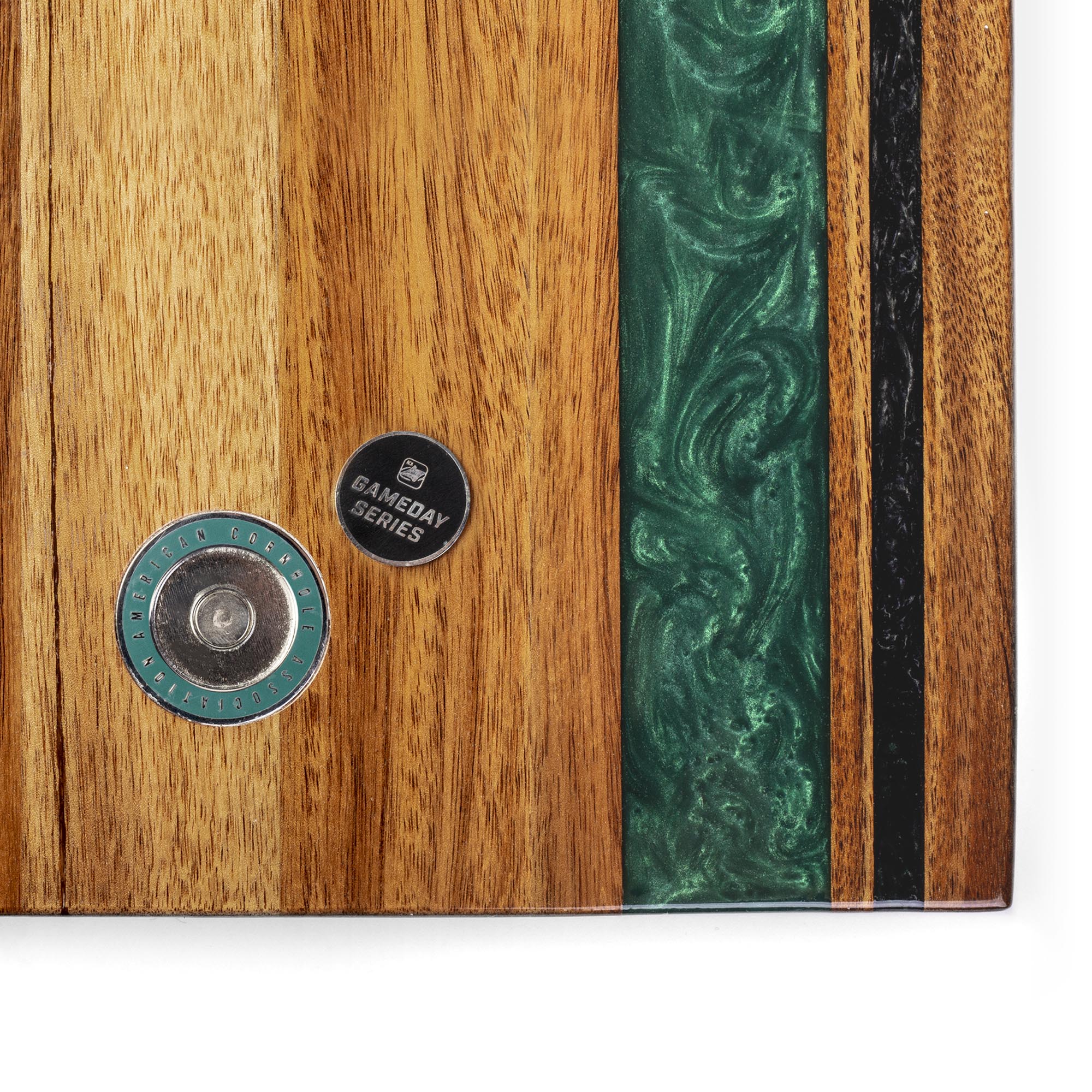 1ft x 2ft Gameday Teams Epoxy Resin Wood Compact Travel Cornhole Board Set - Image 39