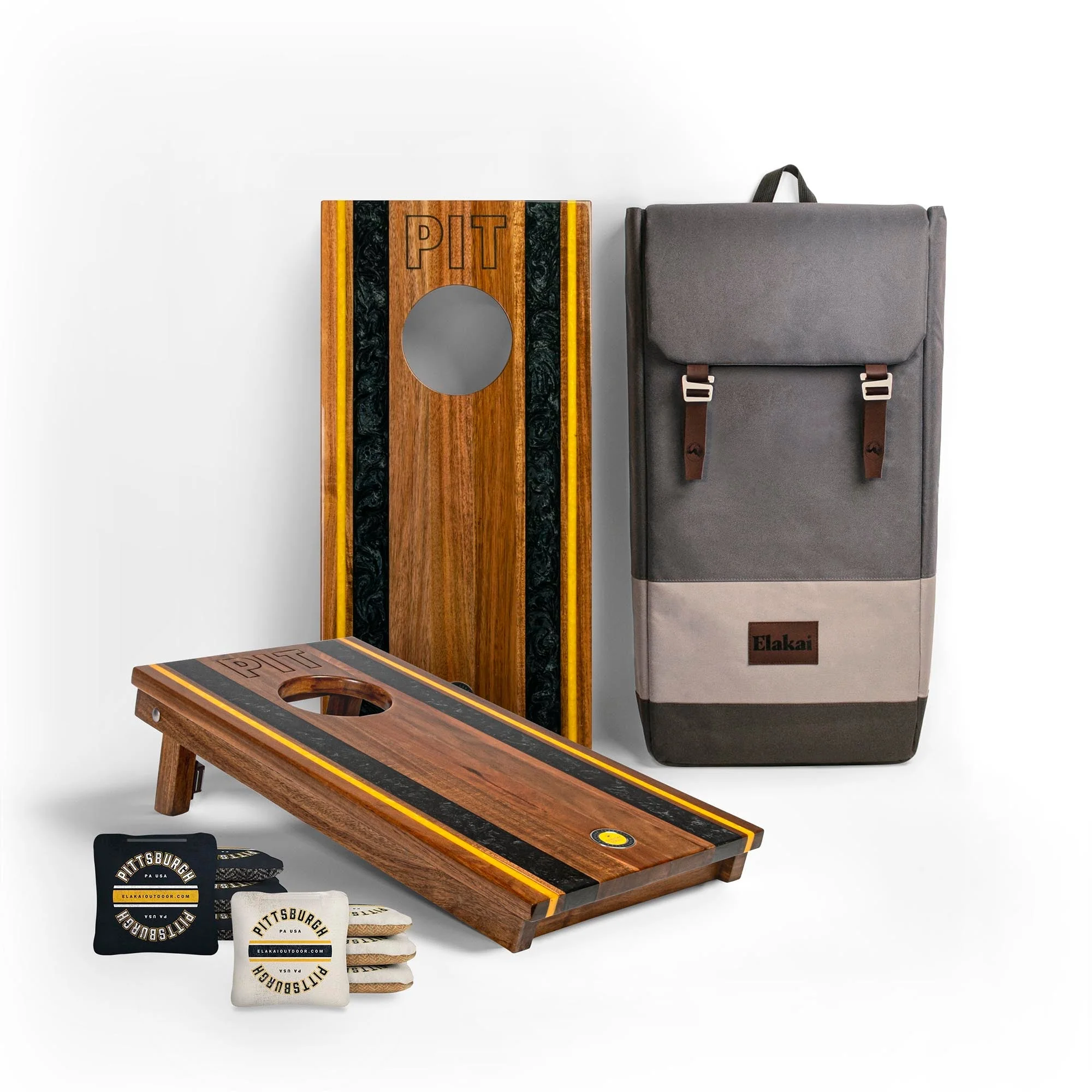 1ft x 2ft Gameday Teams Epoxy Resin Wood Compact Travel Cornhole Board Set - Image 8