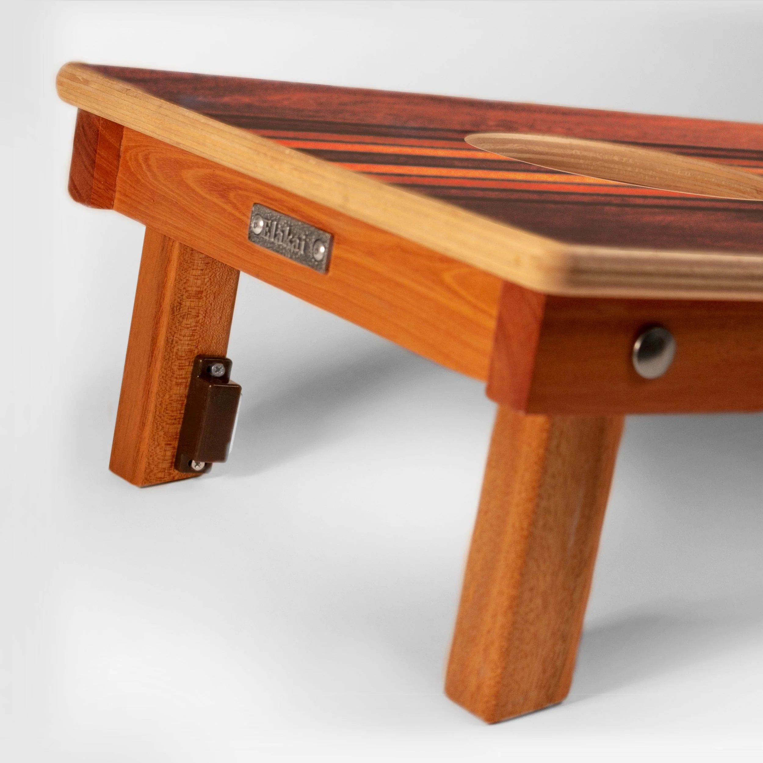 1ft x 2ft Graphic Wood Travel Cornhole Set | Natural Surf Beach Collection - Image 15