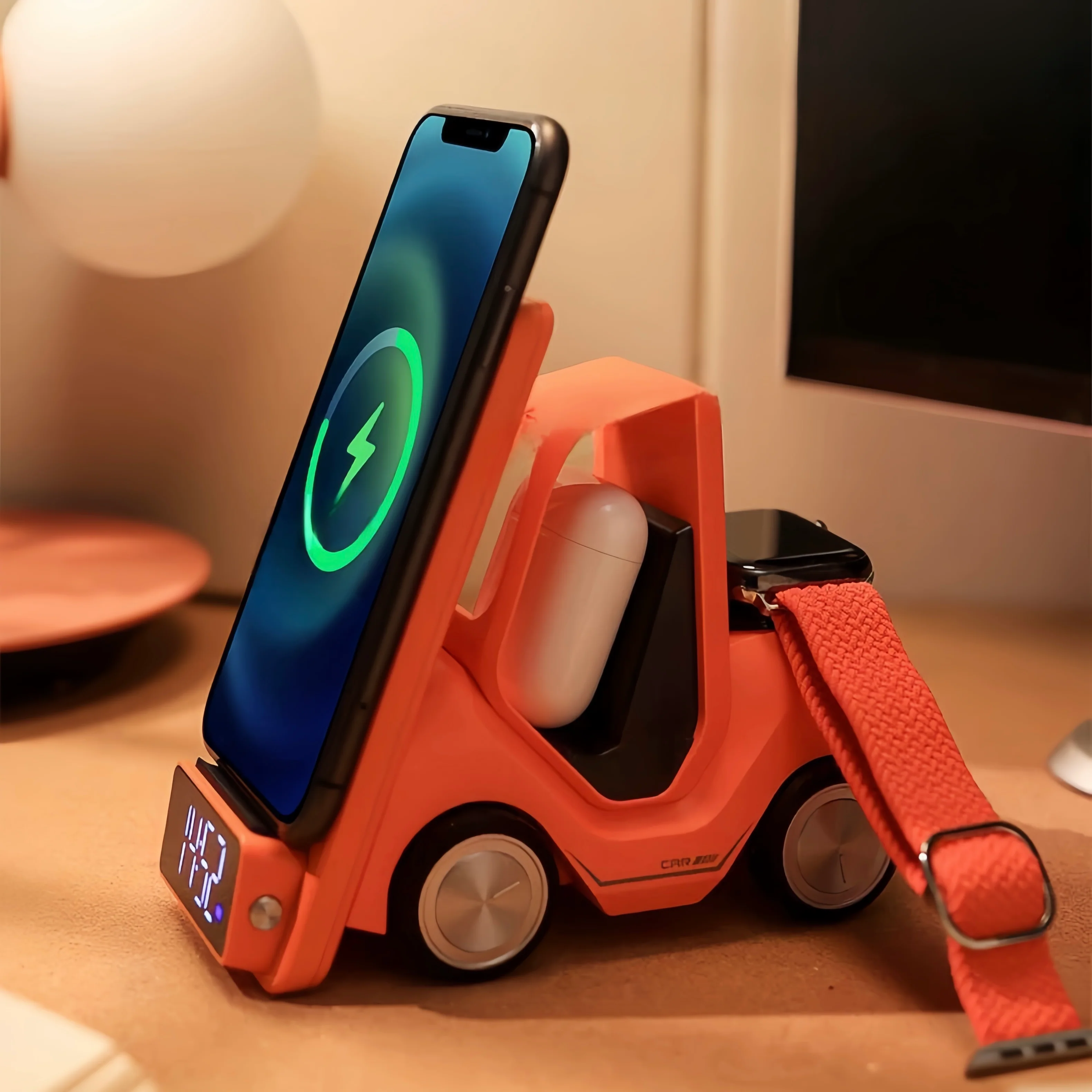 4 in 1 Forklift Fast Wireless Charging Station Dock for iPhone, AirPods & Apple Watch by INSPECIAL HOME - Image 3