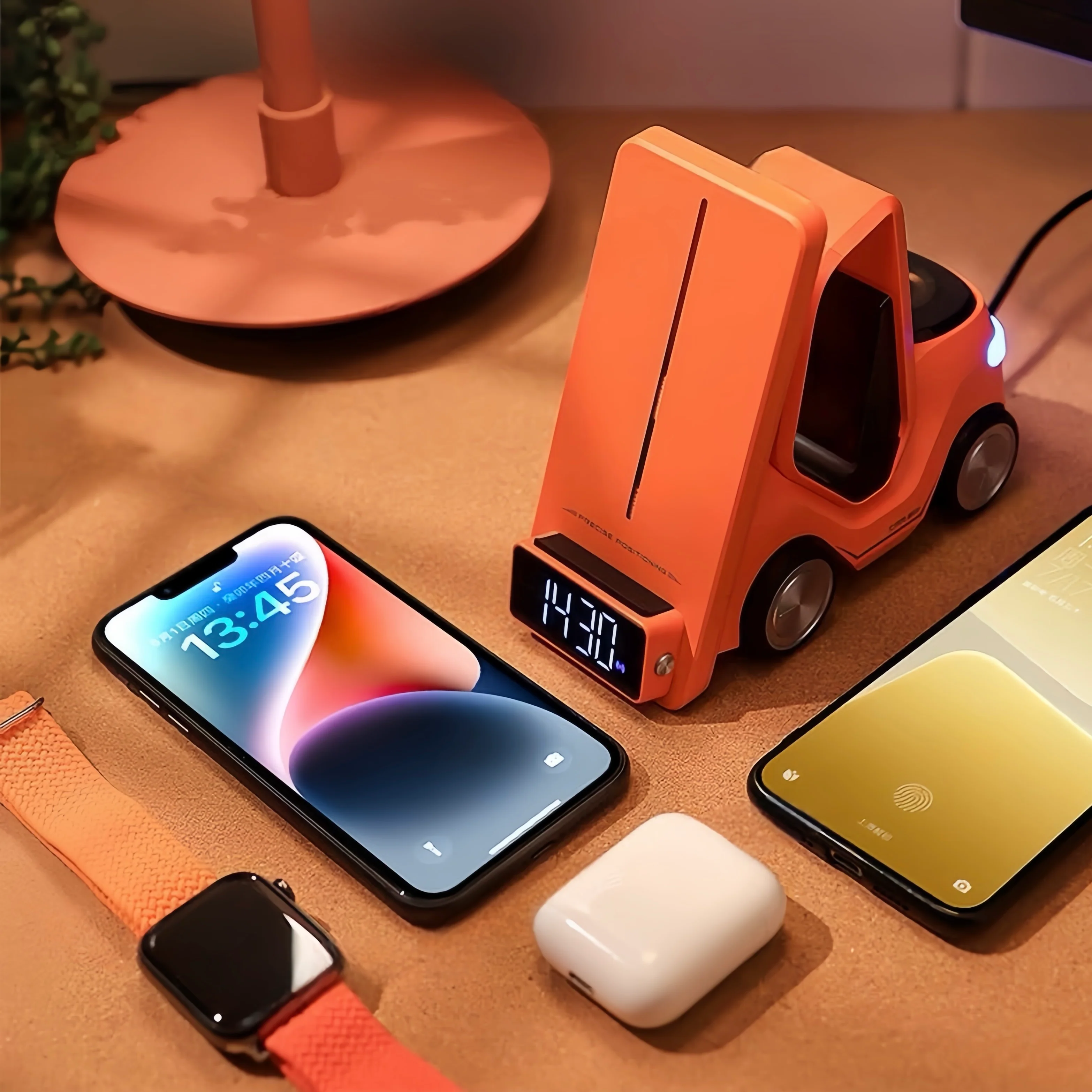 4 in 1 Forklift Fast Wireless Charging Station Dock for iPhone, AirPods & Apple Watch by INSPECIAL HOME - Image 4