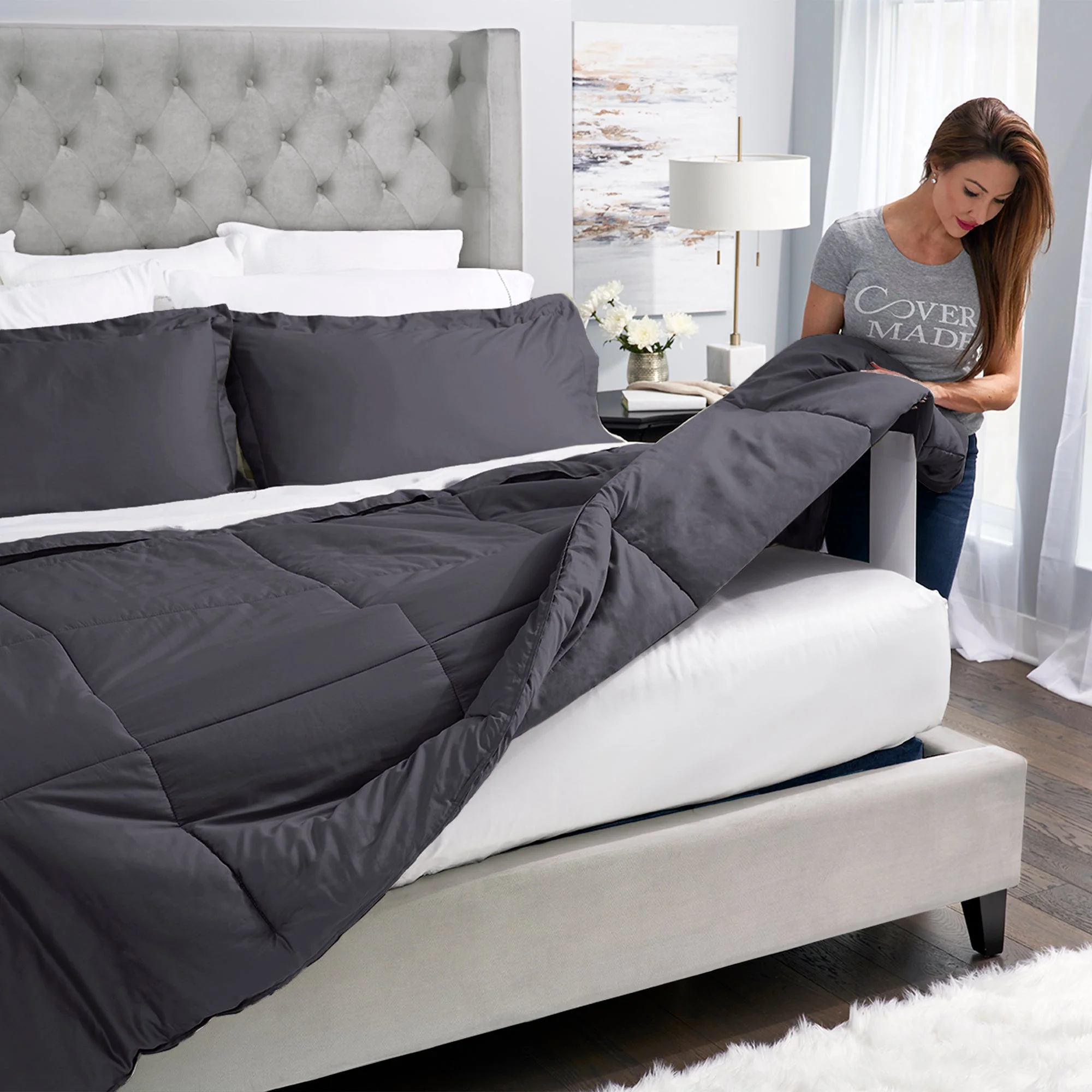Covermade® Comforter | Easy Bedmaking & Beautiful, Soft Materials - Image 4