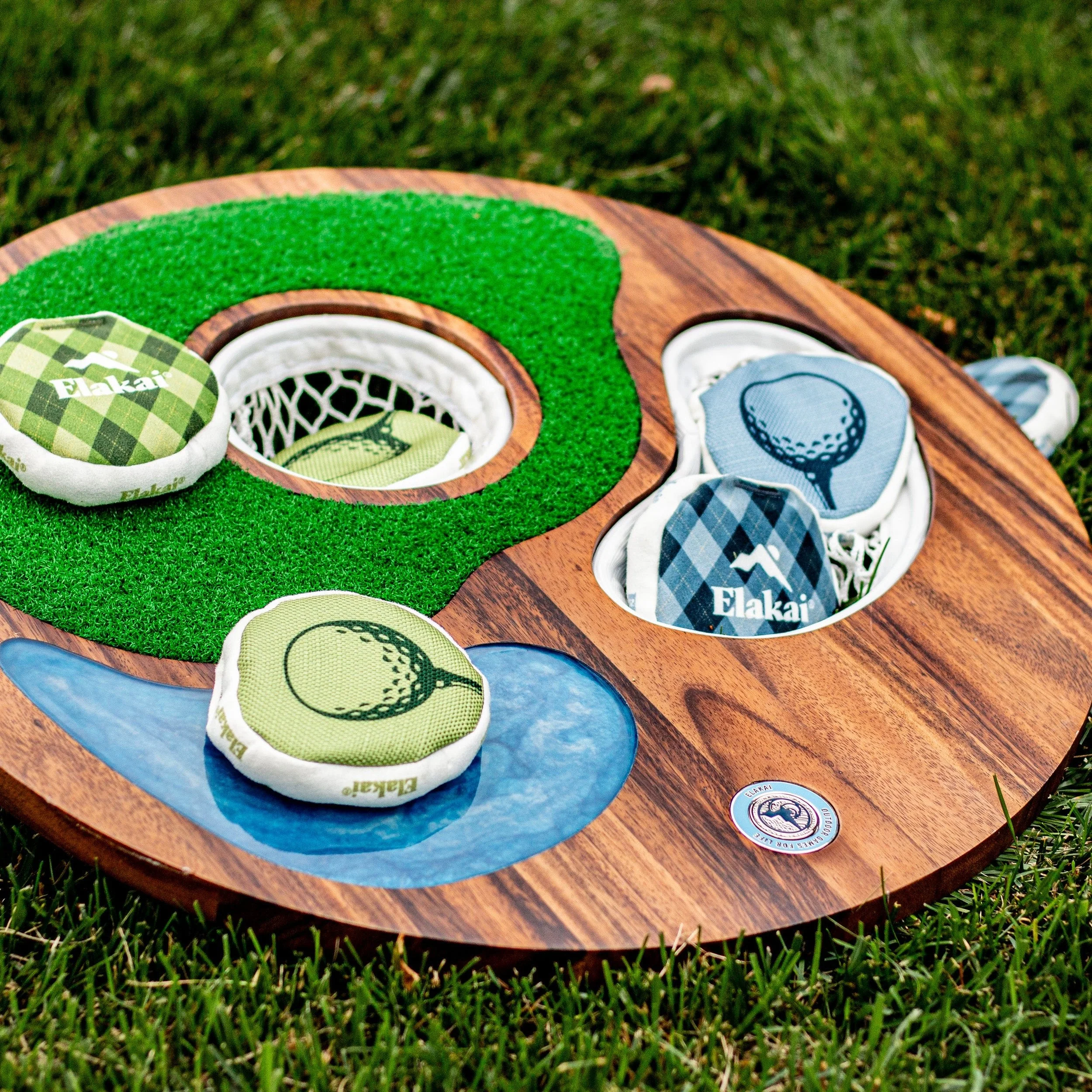 Island Hole | Wood and Resin Cornhole x Golf Chipping Game - Image 3