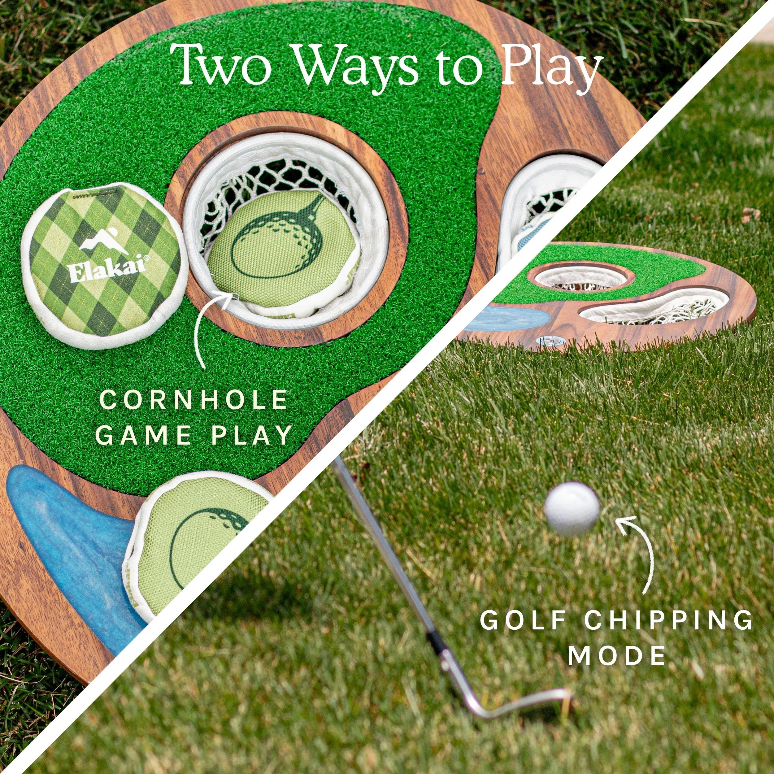 Island Hole | Wood and Resin Cornhole x Golf Chipping Game - Image 4