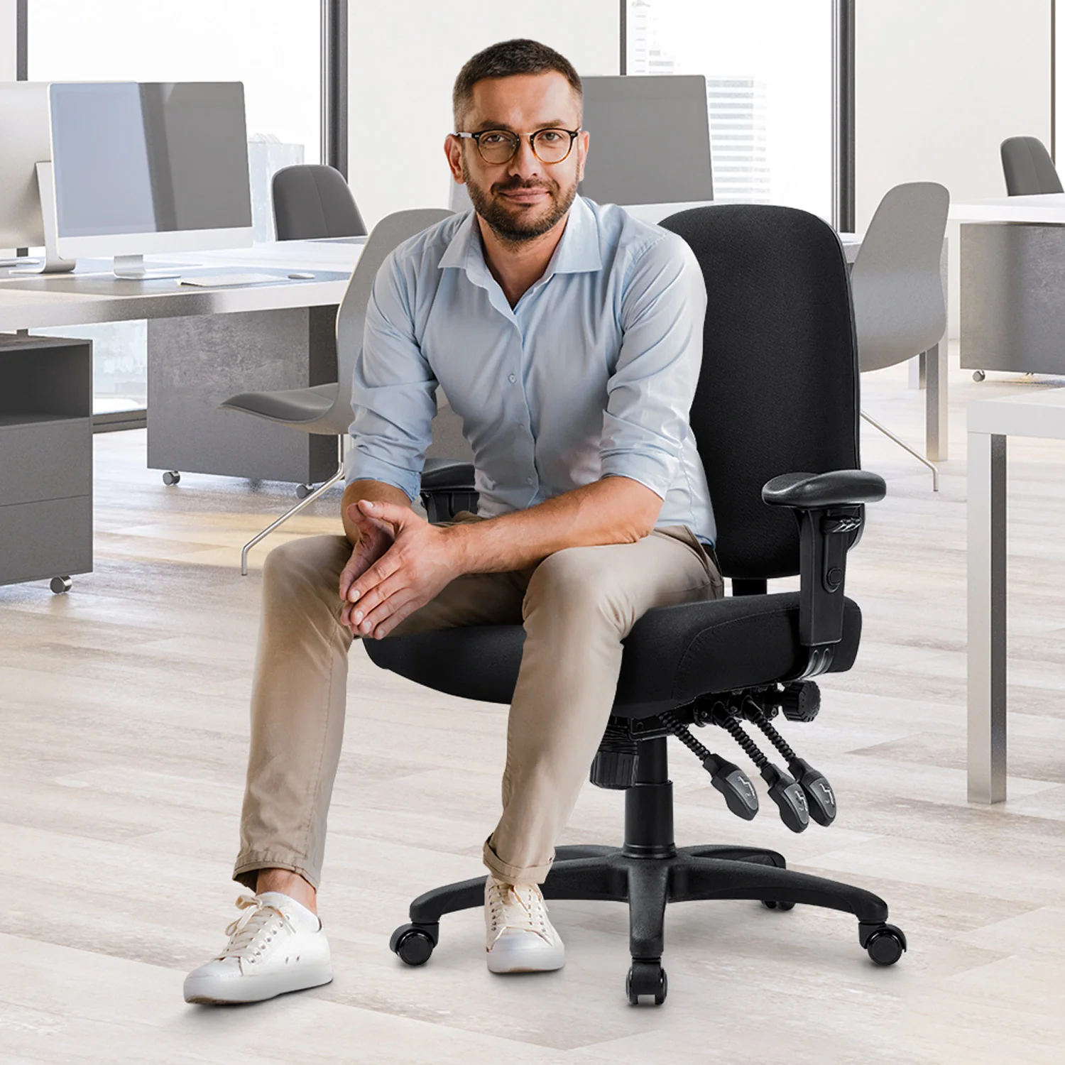 1028B Lux-Ergo Office Chair - Image 3