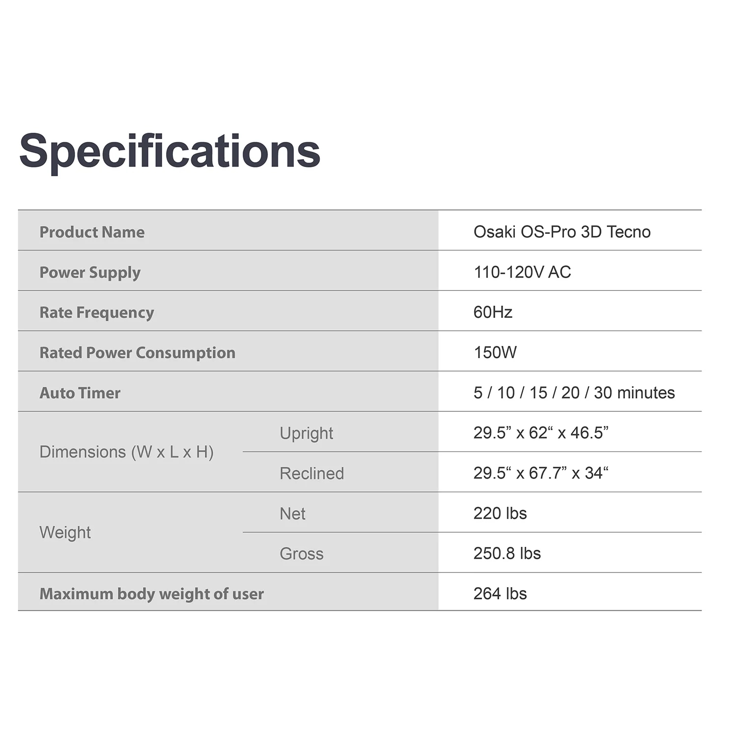 Osaki OS-Pro 3D Tecno Massage Chair - Image 31