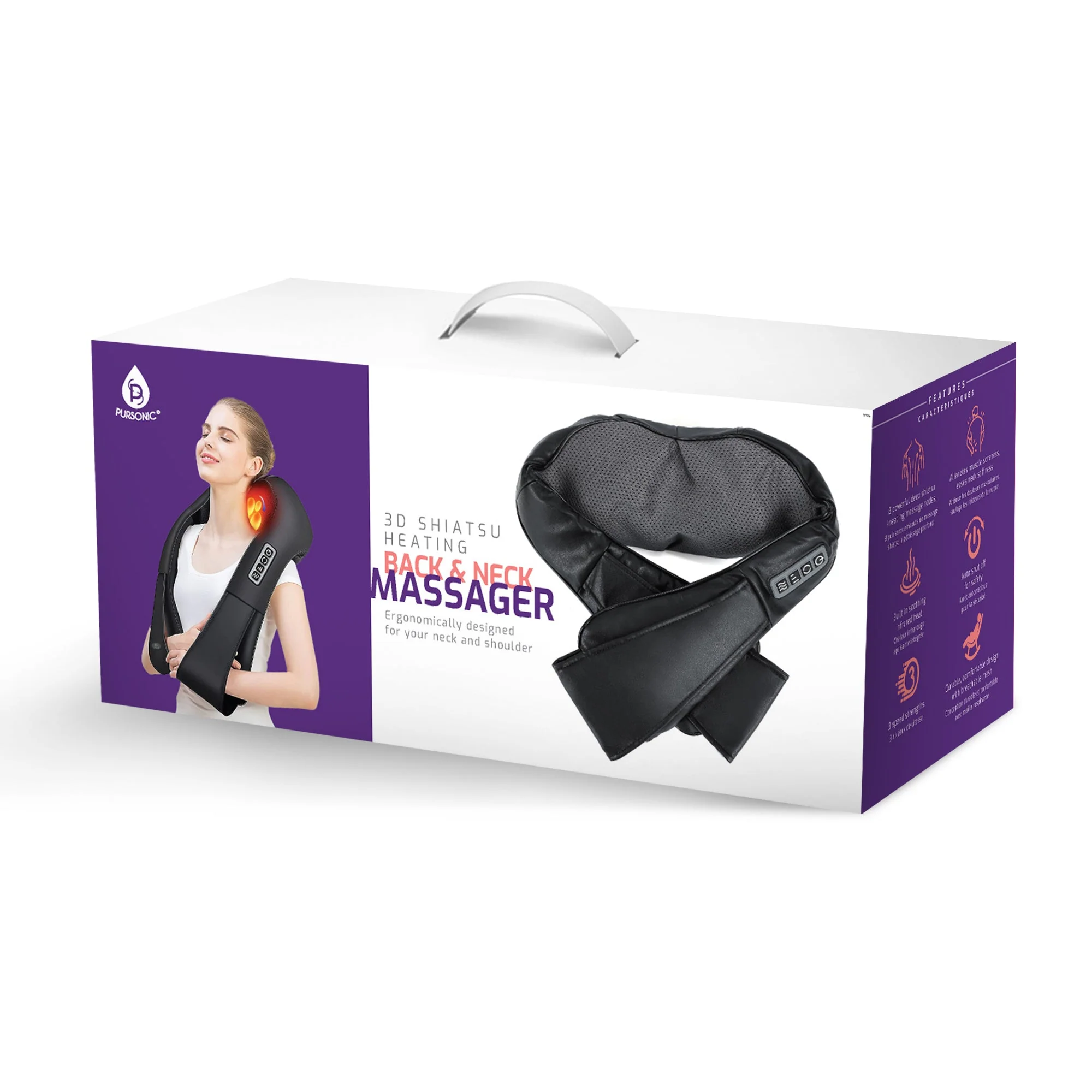 3D Shiatsu Heating Back and Neck Massager - Image 6