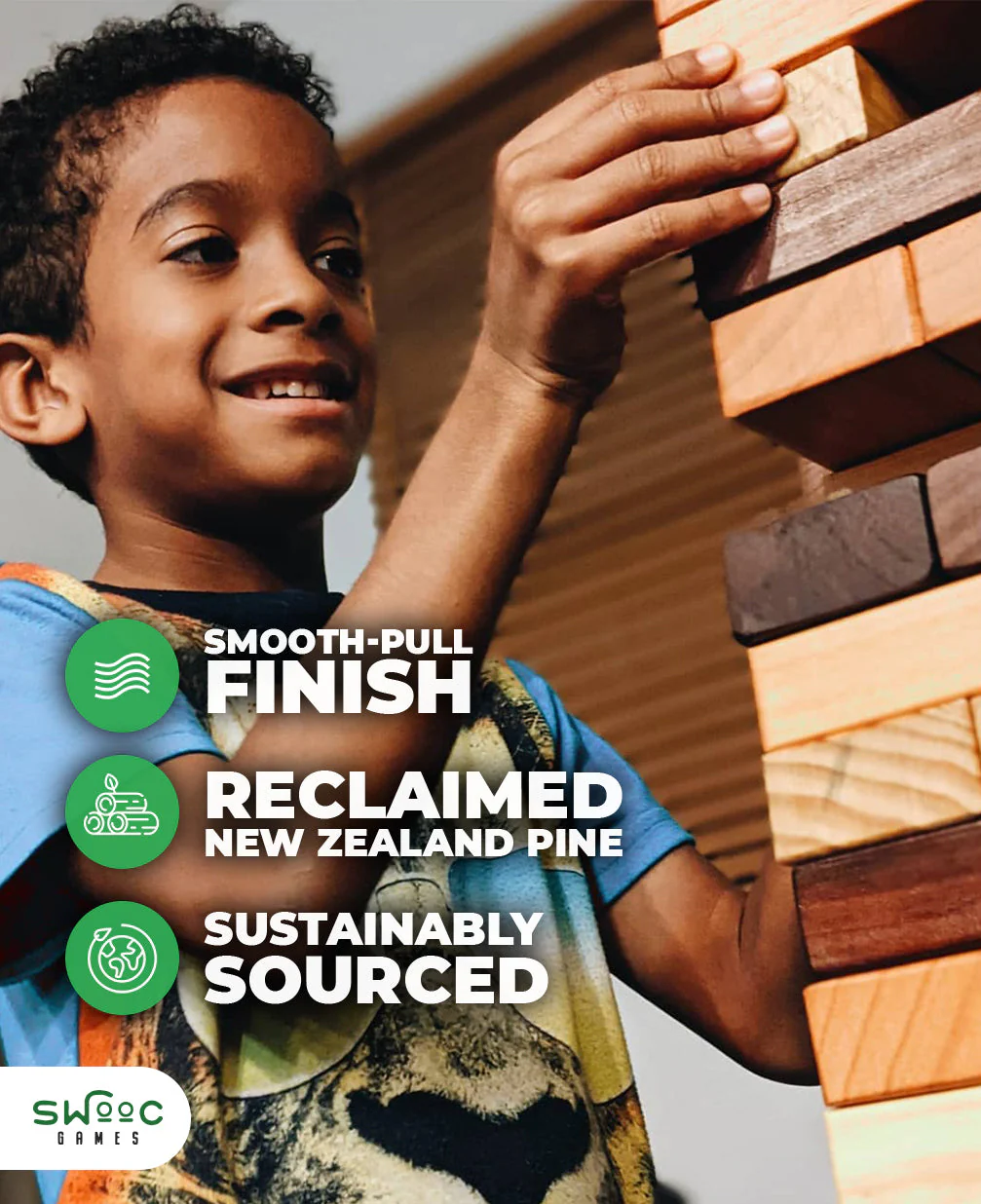 Reclaimed Wood Giant Tower Game - Image 4