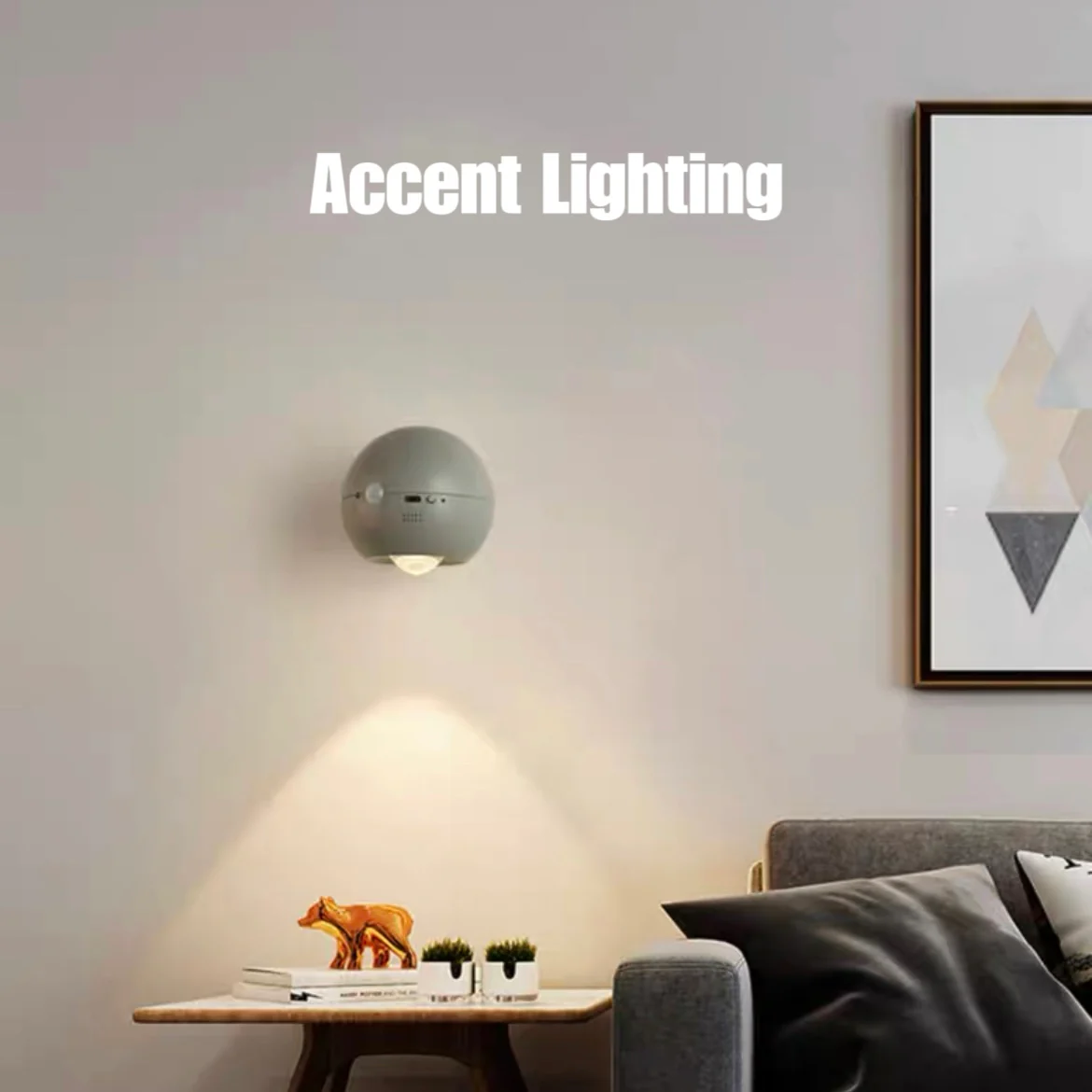 Space Age Motion Sensor Night Light: Punch-free Wall Accent Lighting, Dimmable Nursery Light, Portable Flash Light All-in-One by INSPECIAL HOME - Image 10