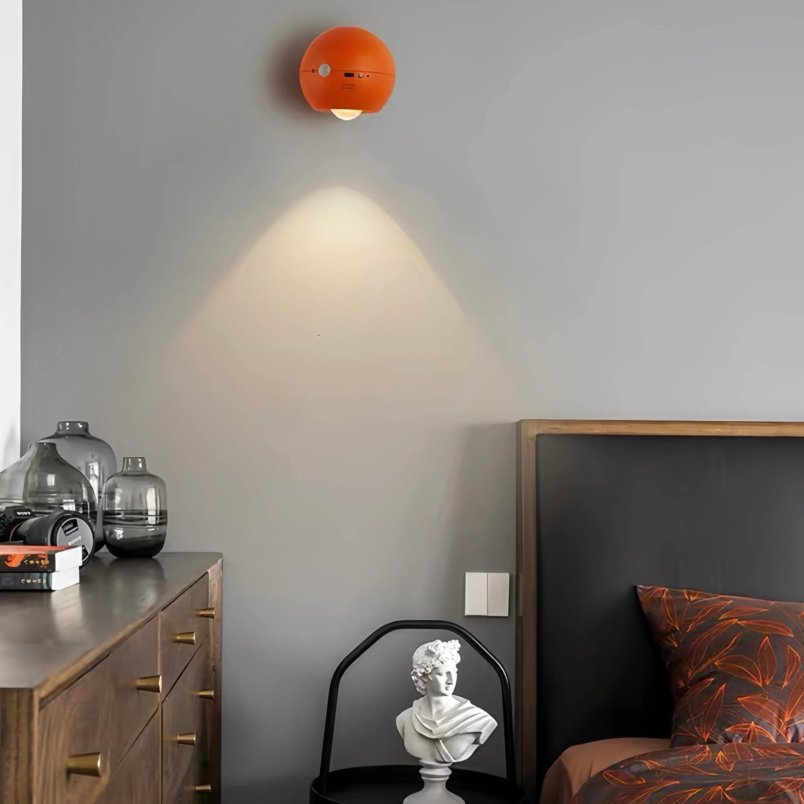 Space Age Motion Sensor Night Light: Punch-free Wall Accent Lighting, Dimmable Nursery Light, Portable Flash Light All-in-One by INSPECIAL HOME - Image 4