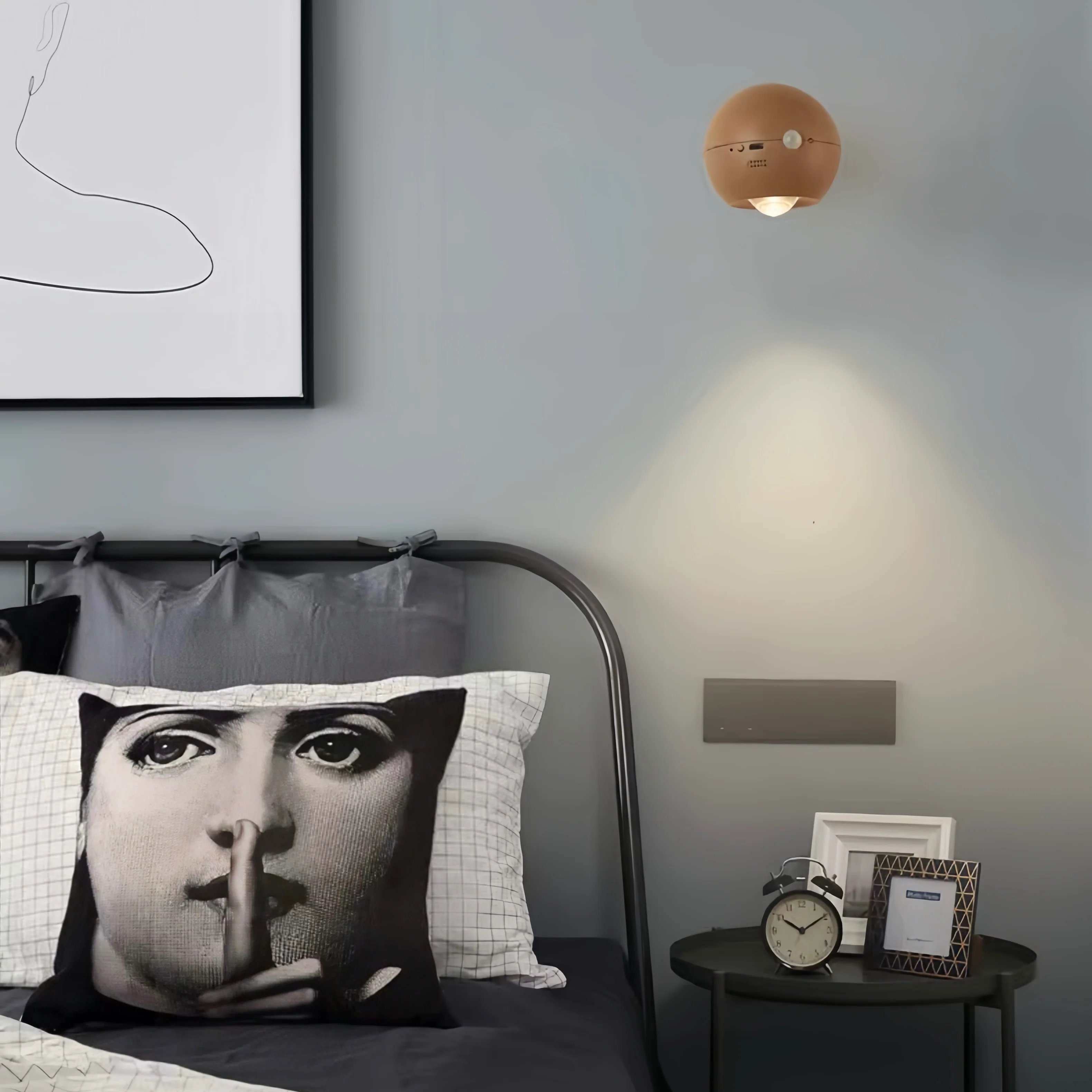 Space Age Motion Sensor Night Light: Punch-free Wall Accent Lighting, Dimmable Nursery Light, Portable Flash Light All-in-One by INSPECIAL HOME - Image 7