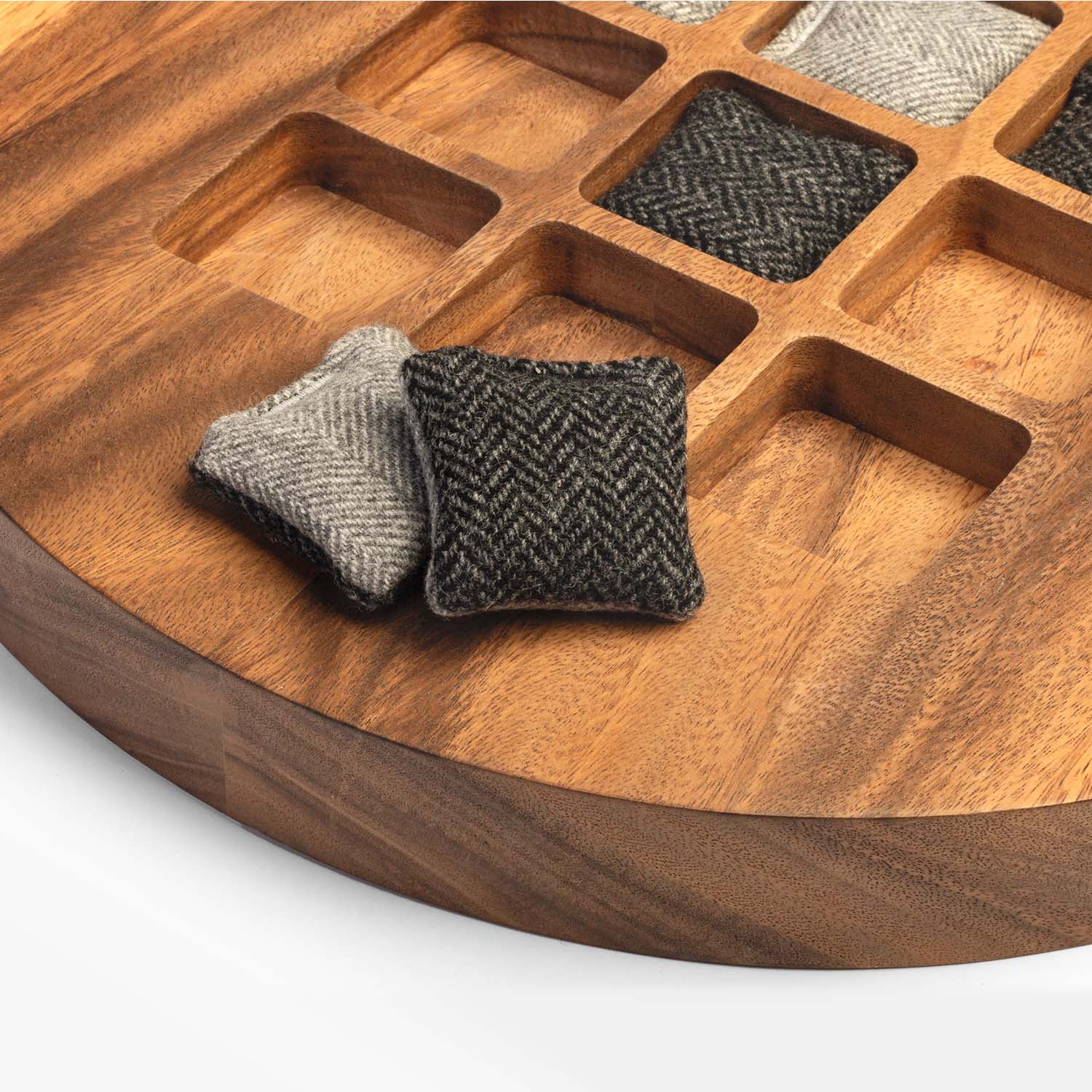 Studio Series Live Edge Acacia Wood Tic Tac Toe Game - Image 7