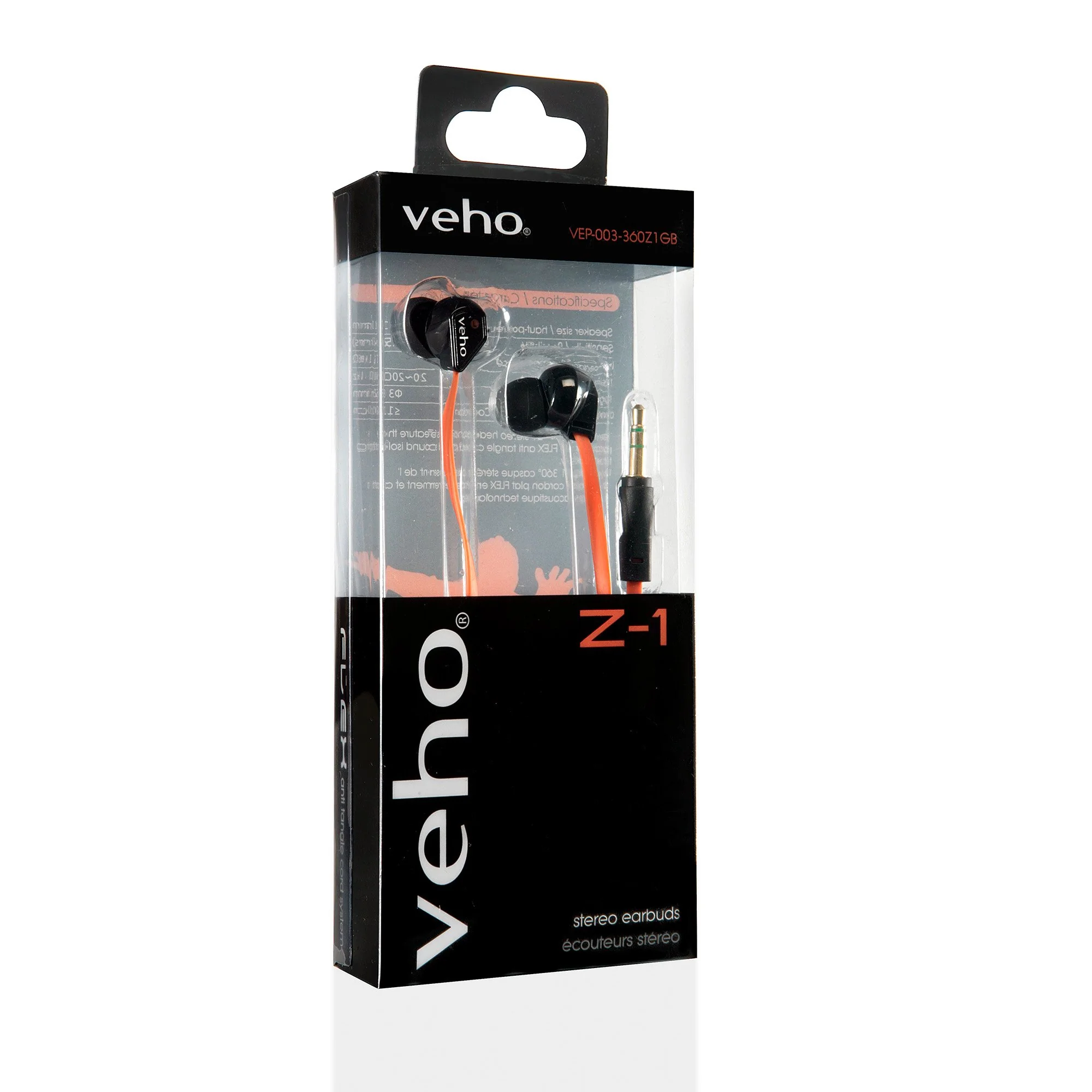 Veho 360 Z-1 Stereo Noise isolating Earphones with flex 'anti' tangle cord system - Image 10